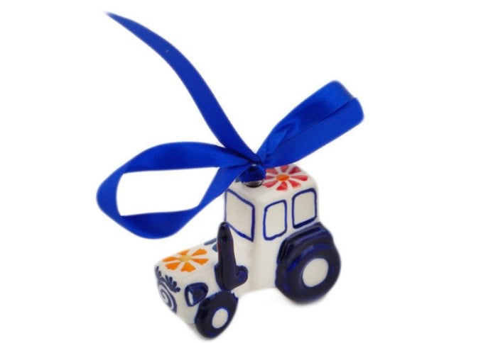 Manufaktura, Waves of Flowers, Tractor Ornament 3"