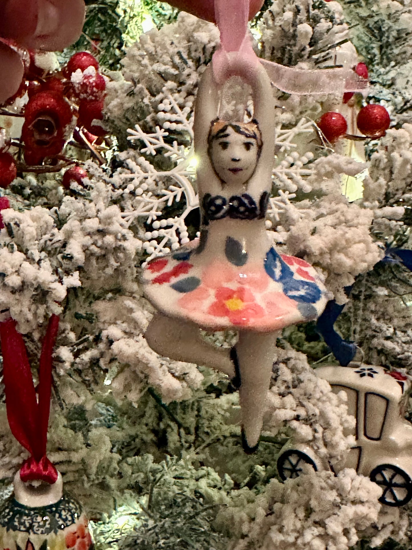 Manufaktura Calico Ballerina Ornament