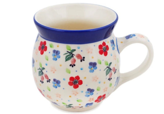Ceramika Artystyczna, Unikat U4975, Full Bloom, Large Bubble Mug