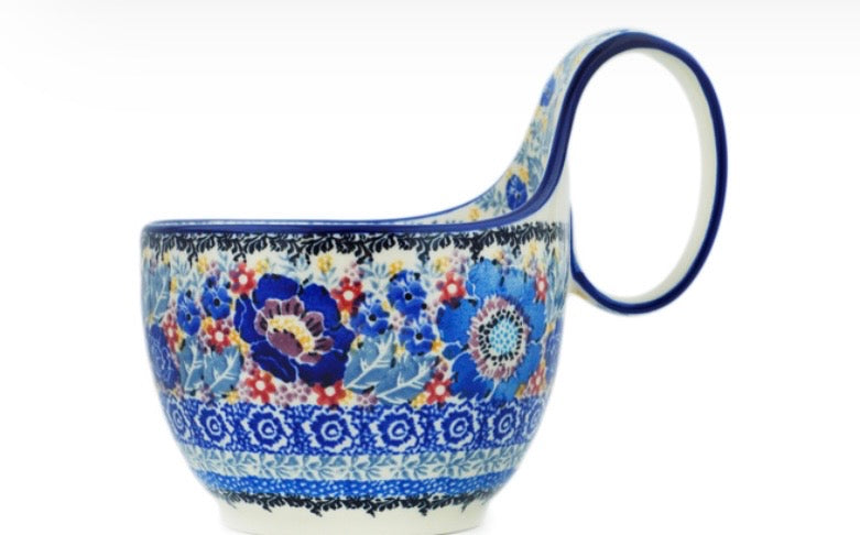 Ceramika Artystyczna, U4129 Beautiful Blues, Loop Mug/Bowl