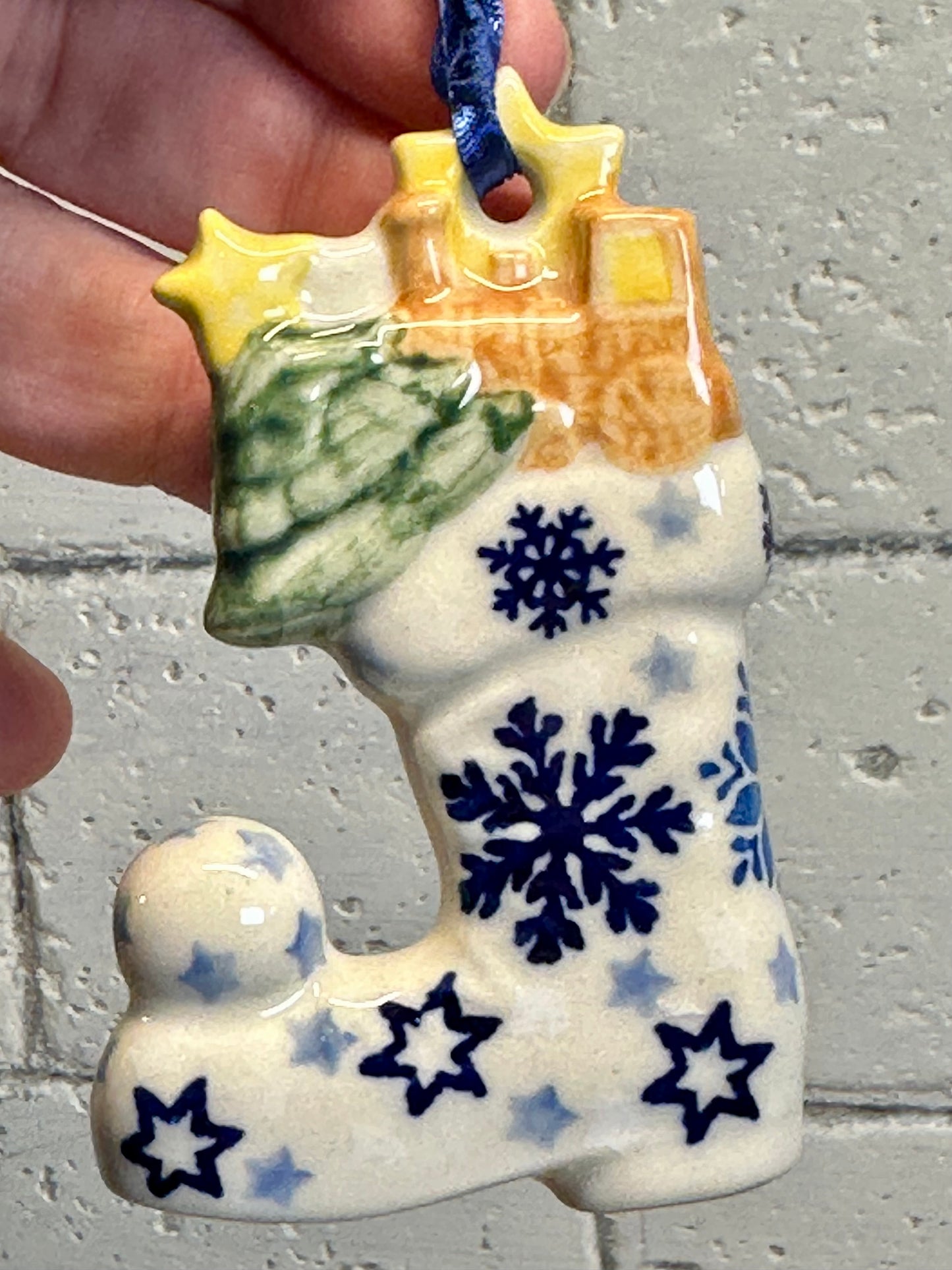 Manufaktura Snowflakes  Stocking Ornament