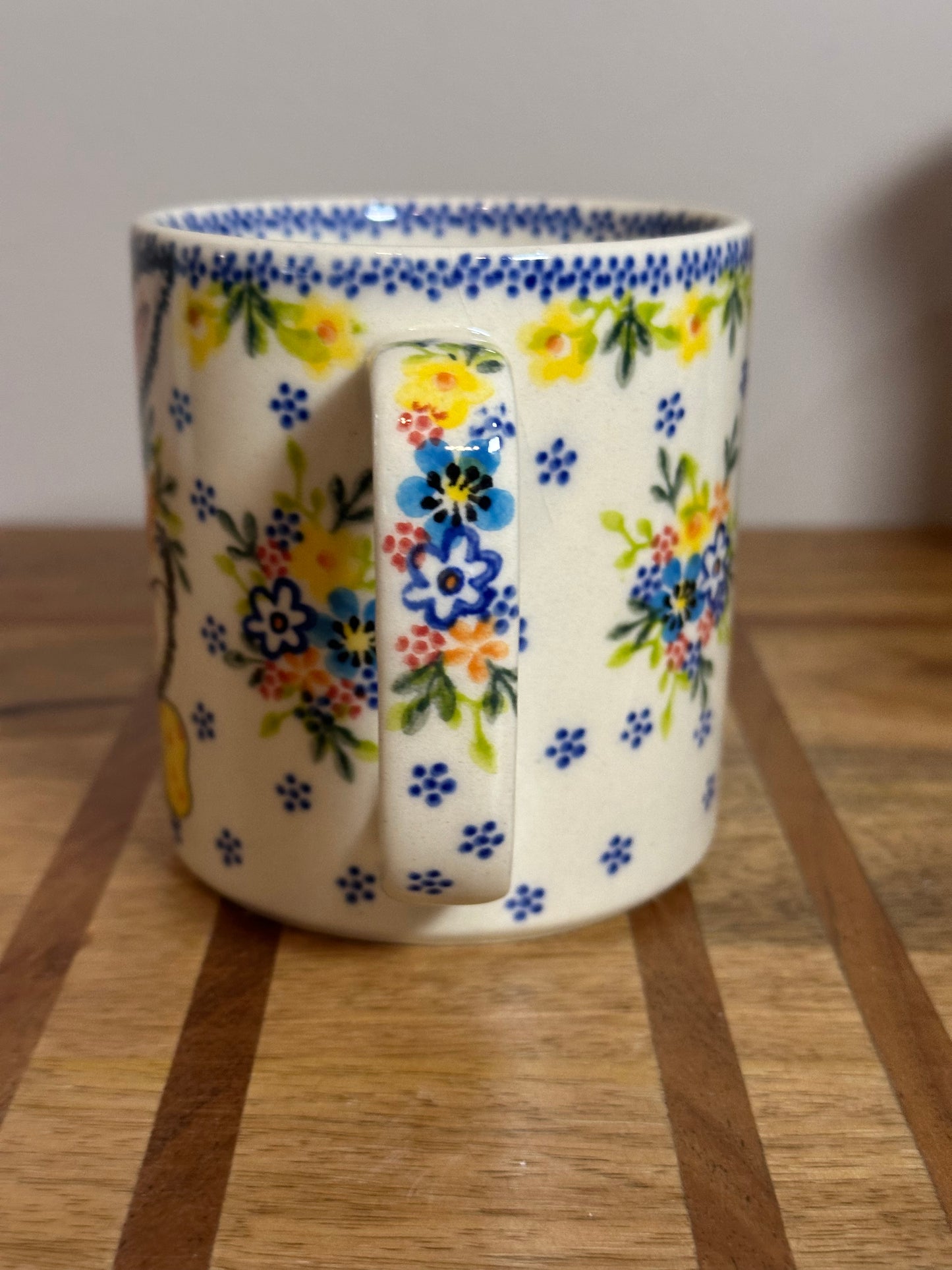 Vena, Unikat U588, Yellow Bow Bunny, Straight Mug