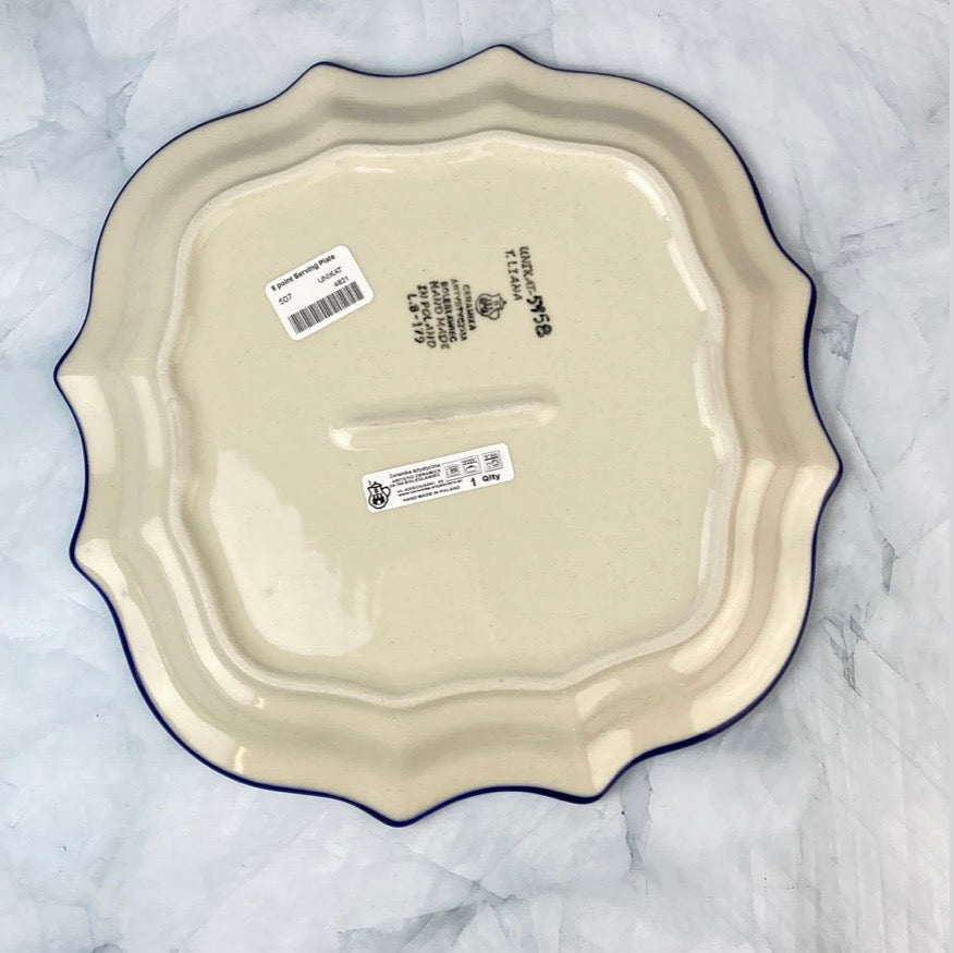 Ceramika Artystyczna, Unikat U5158, 8 Point Platter/Plate