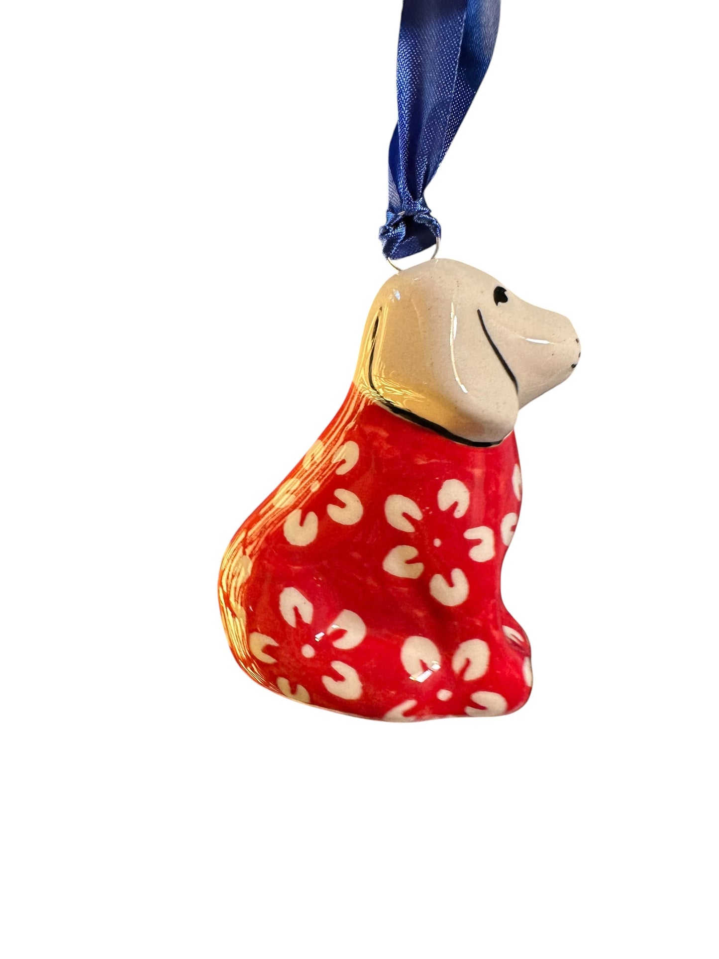 Manufaktura, Red Blossom, Puppy Dog, Ornament