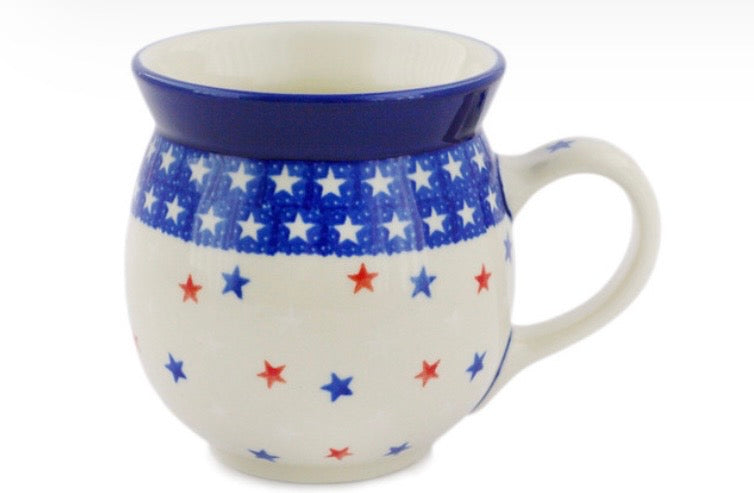 Ceramika Artystyczna, American Stars and Stripes, Large Bubble Mug