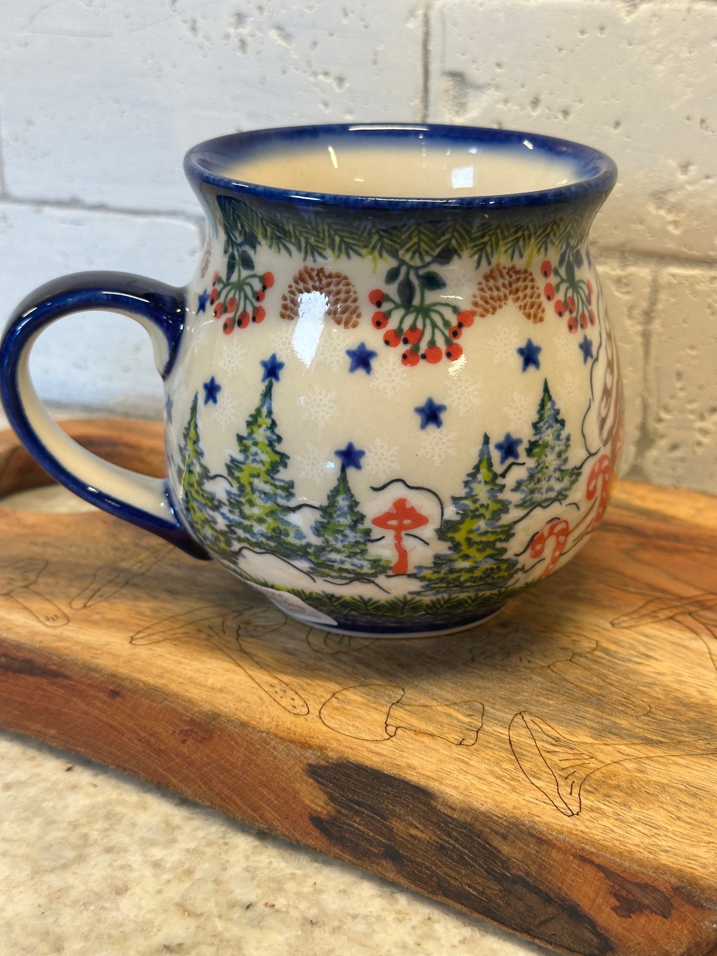 Kalich, Gingerbread House, Large Bubble Mug 16 oz.