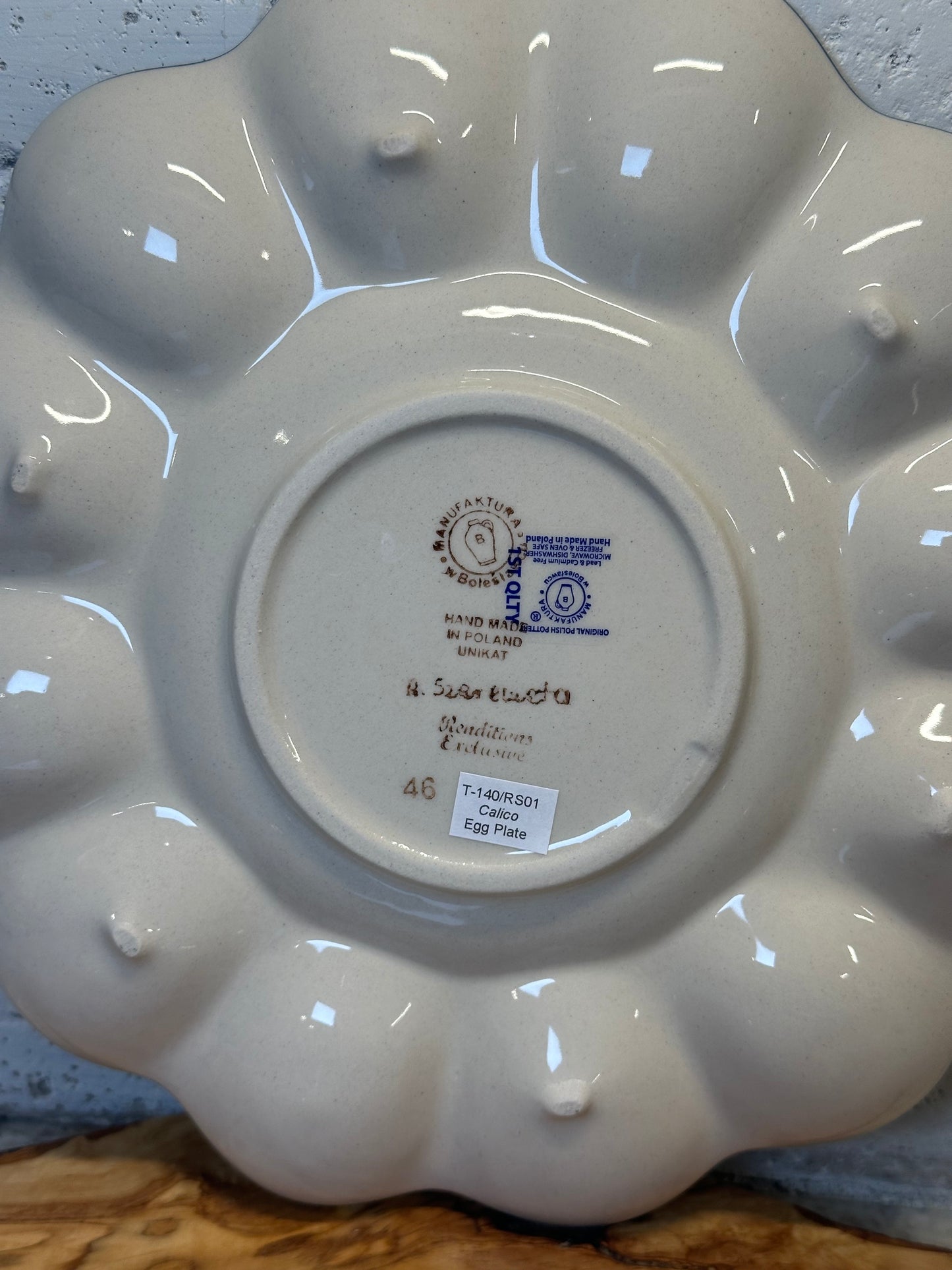 Manufaktura, Calico, Egg Plate