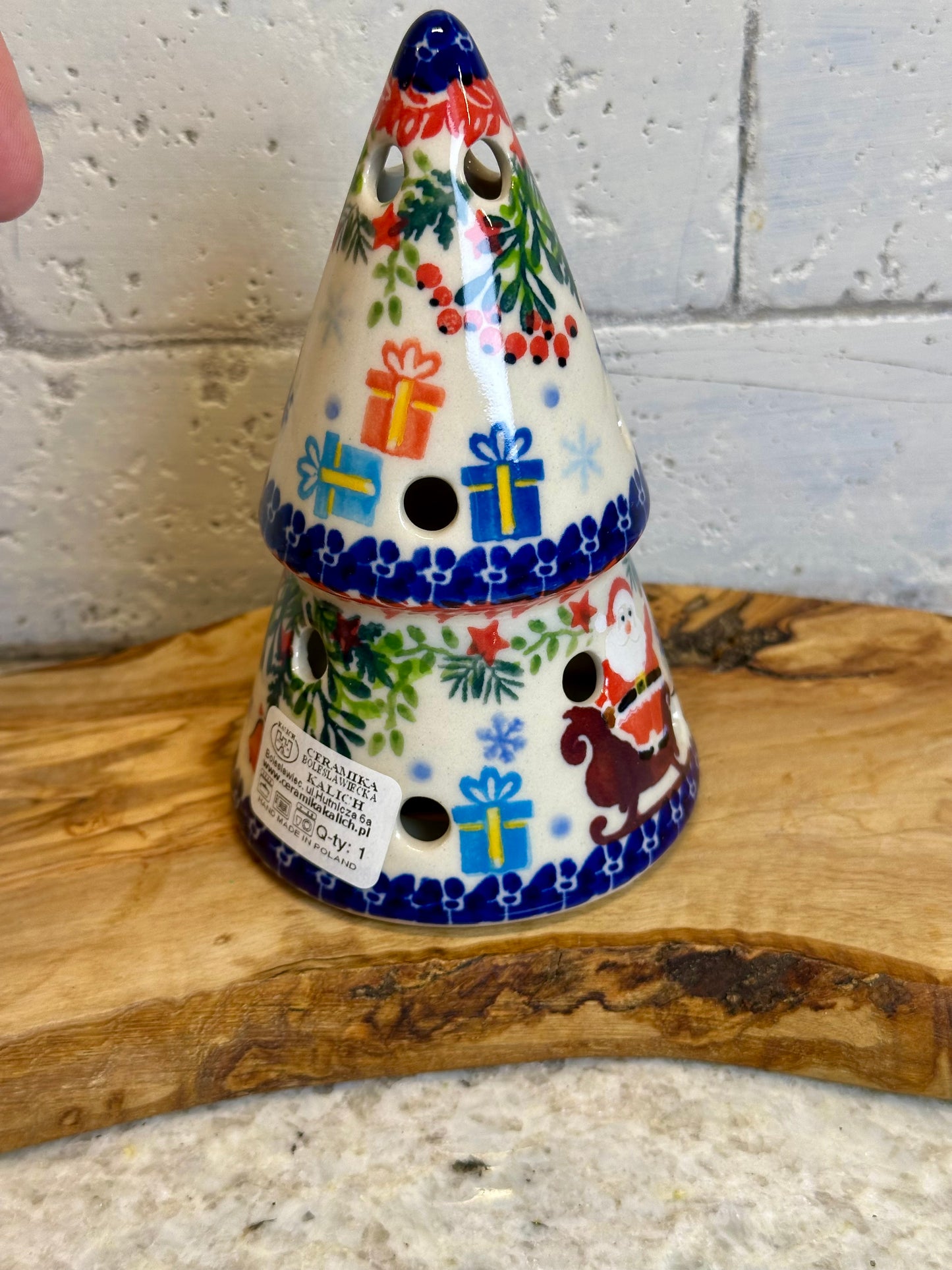 Kalich, Dashing Through with Santa, Luminary Tree 5.5"