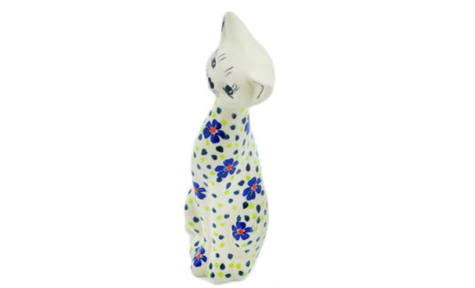 Cergor Polish Pottery, Hope Flows, Cat Figurine