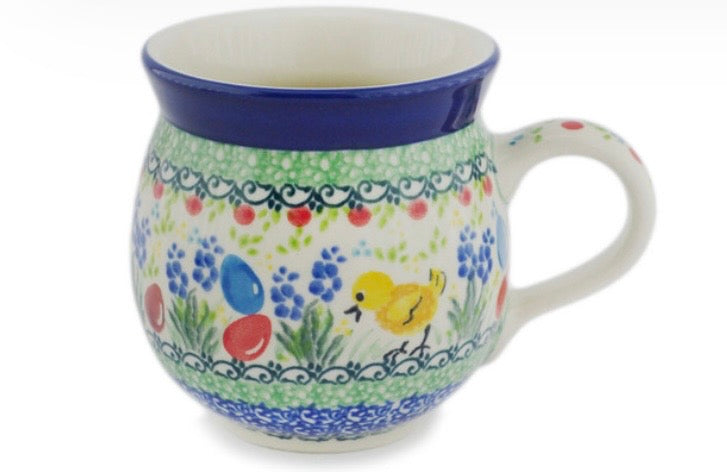 Ceramika Artystyczna, U5205 Little Gold Chick, Medium Bubble Mug 12 oz