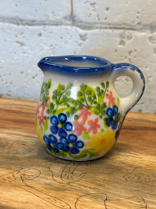 Kalich, Art Level, Blue/Pink/Yellow Floral, Mini Creamer/Pitcher