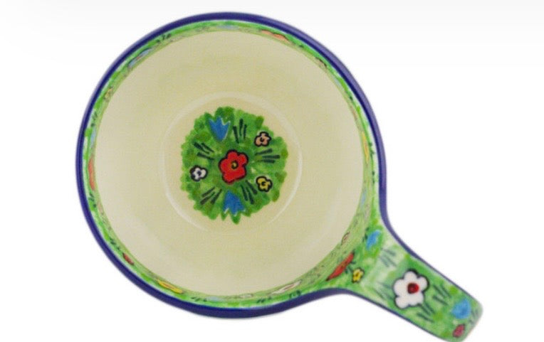 Ceramika Artystyczna, U4878, Whimsical Garden, Loop Mug/Bowl