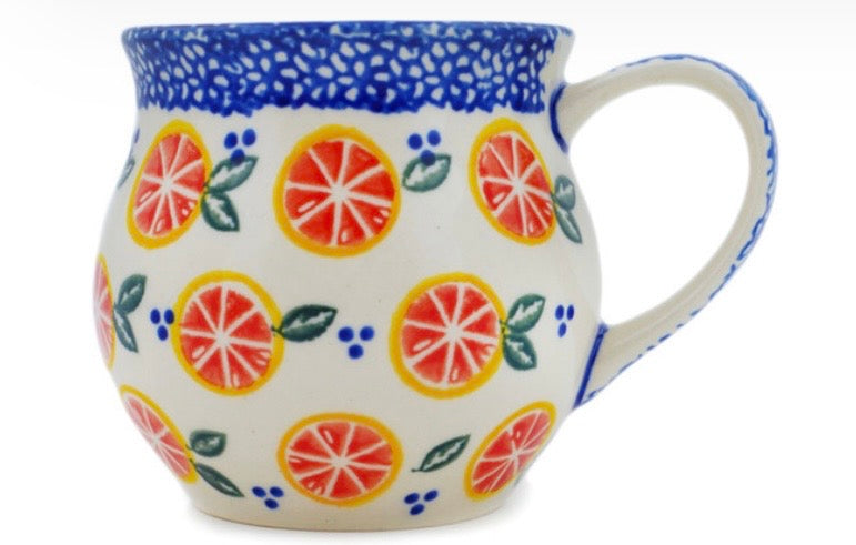 Bona, Citrus Craze, Medium Bubble Mug 12 oz.