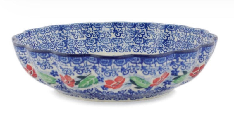 Ceramika Artystyczna, U5137 Peak of Perfection, Scalloped Bowl, 7.5"