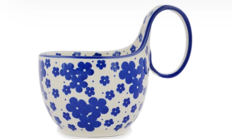 Ceramika Artystyczna, Cobalt Meadow, Loop Mug/Bowl