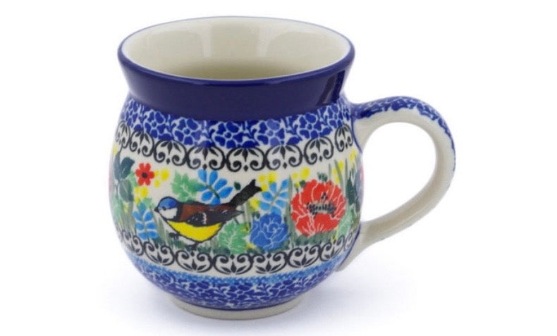 Ceramika Artystyczna, Robin's Wreath, Medium Bubble Mug