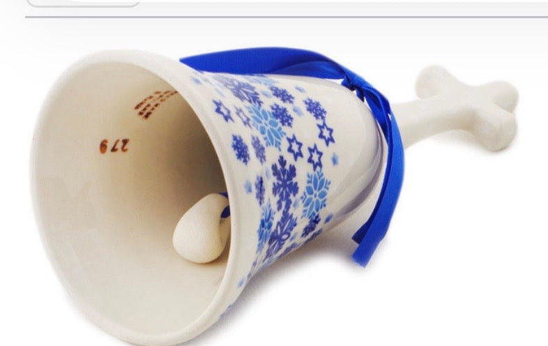 Manufaktura, Snowdrift, Hand Bell Ornament 8"
