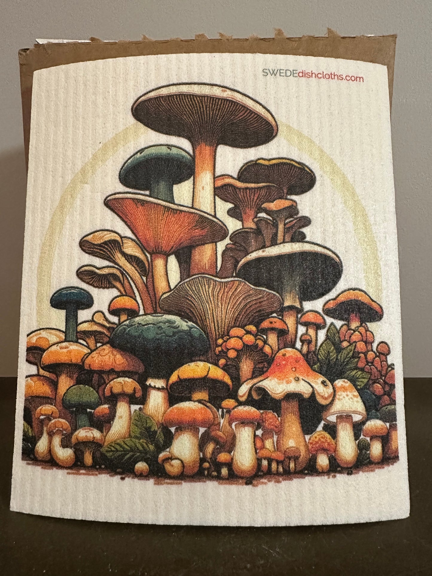 Swedish Dishcloth Mushroom Arch
