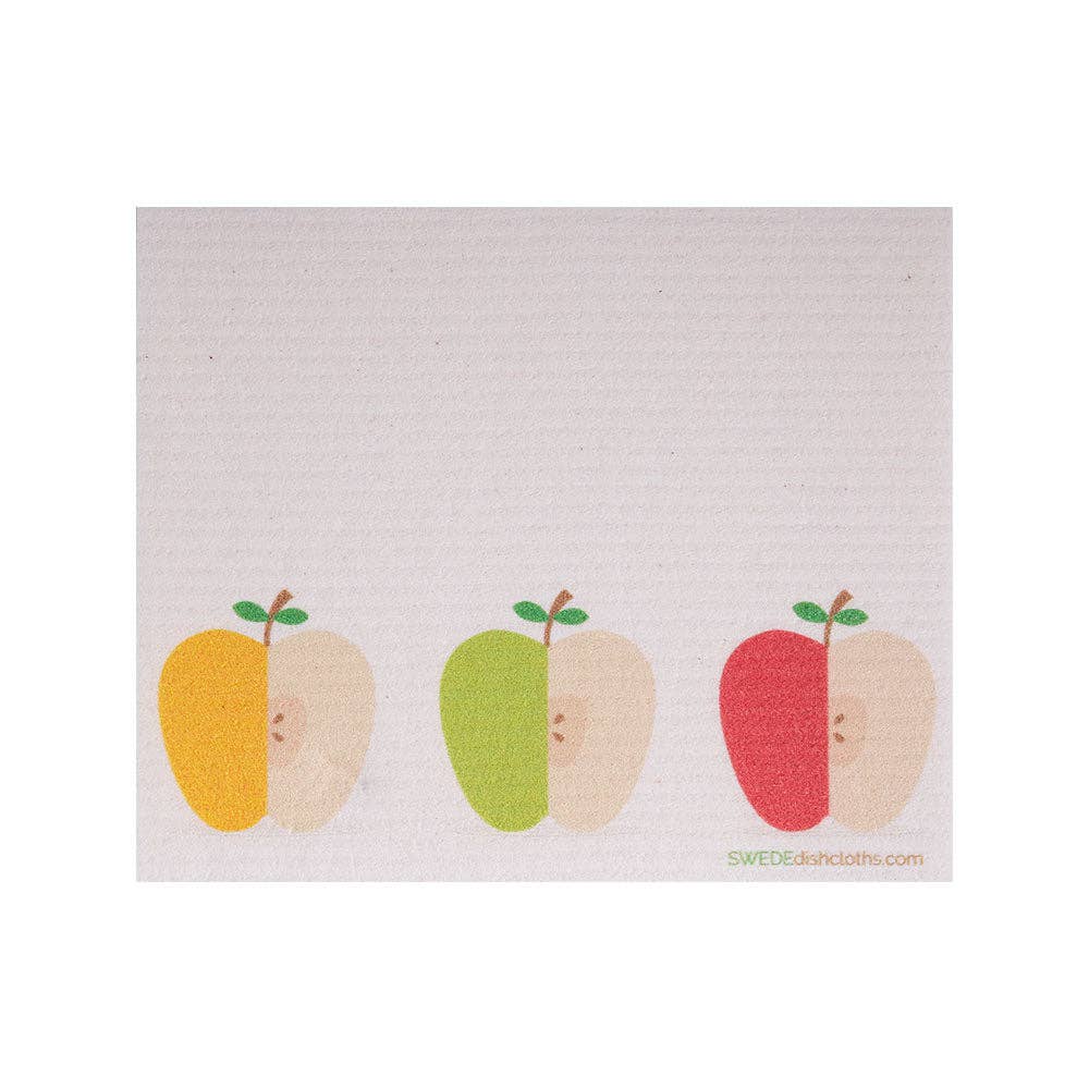 Swedish Dishcloth Three Apples