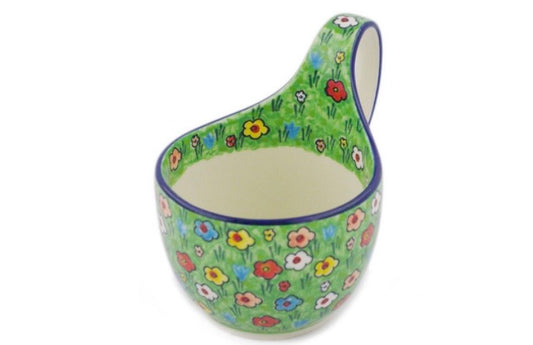 Ceramika Artystyczna, U4878, Whimsical Garden, Loop Mug/Bowl
