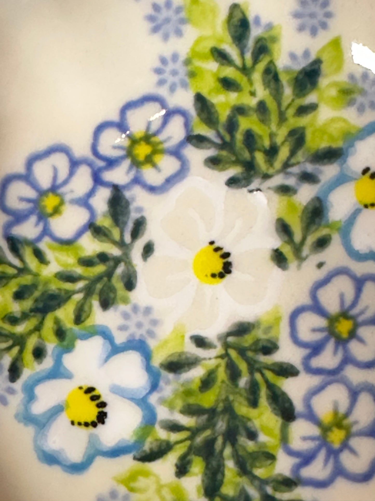 Kalich, Art Level, Blue & White Flower, Scalloped Bowl