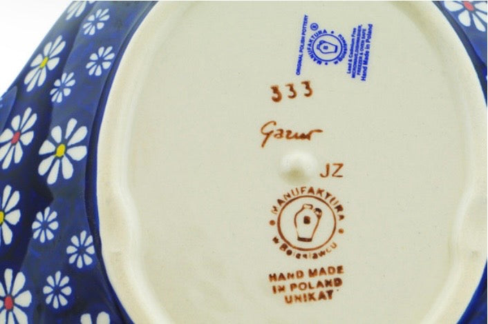 Manufaktura, Signature Unikat, Daisy Jazz, Fish Shaped Platter 10"