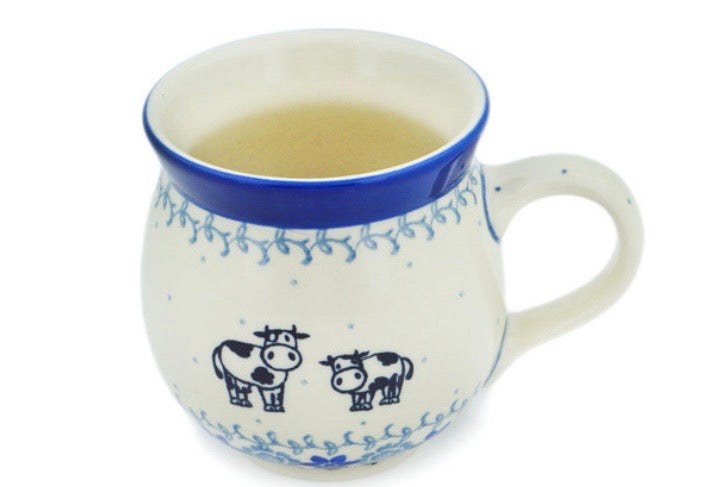 Ceramika Artystyczna, Happy Cows, Bubble Mug, 12 oz.