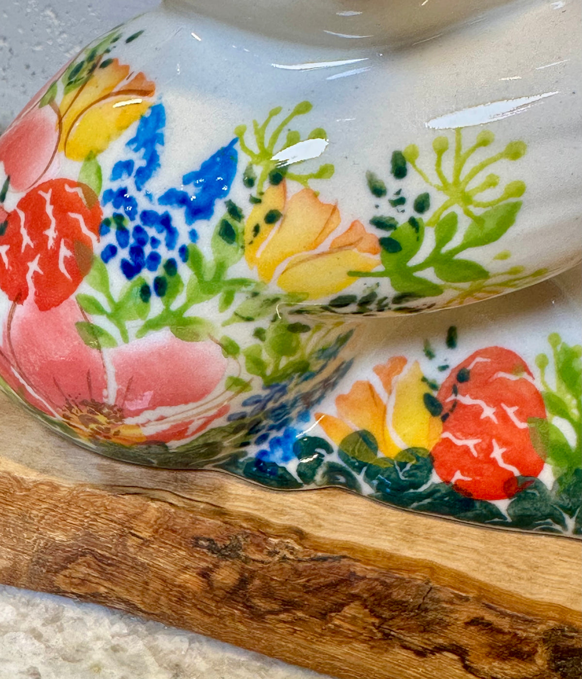 Kalich, Orange Bow, Floral Chickie with Broken Egg