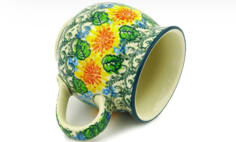 Ceramika Artystyczna, U4525, Marigold Chain, Medium Bubble Mug