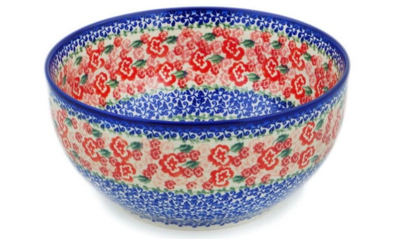 Bona, Fluctuating Pansies Mixing/Serving Bowl