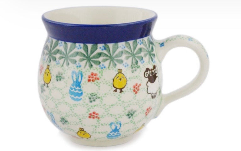 Ceramika Artystyczna, U5194, Spring Celebration, Large Bubble Mug 16 oz.