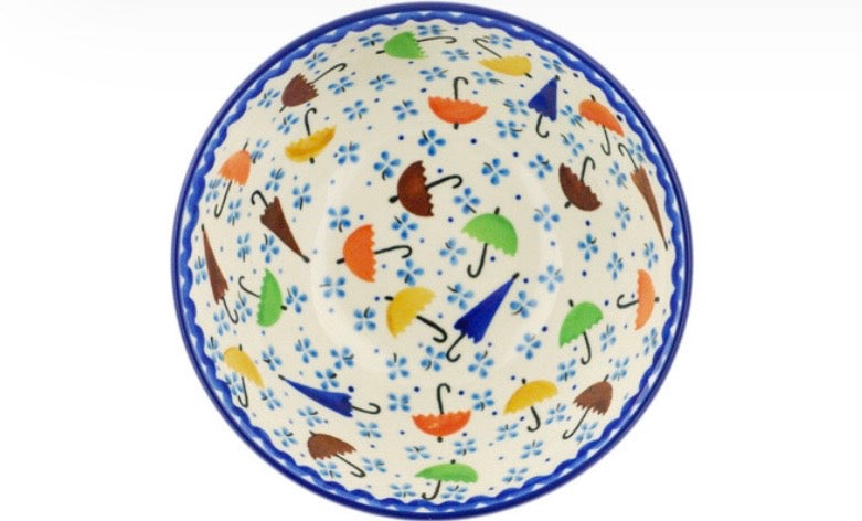 Ceramika Artystyczna, Raining Umbrellas, Bowl