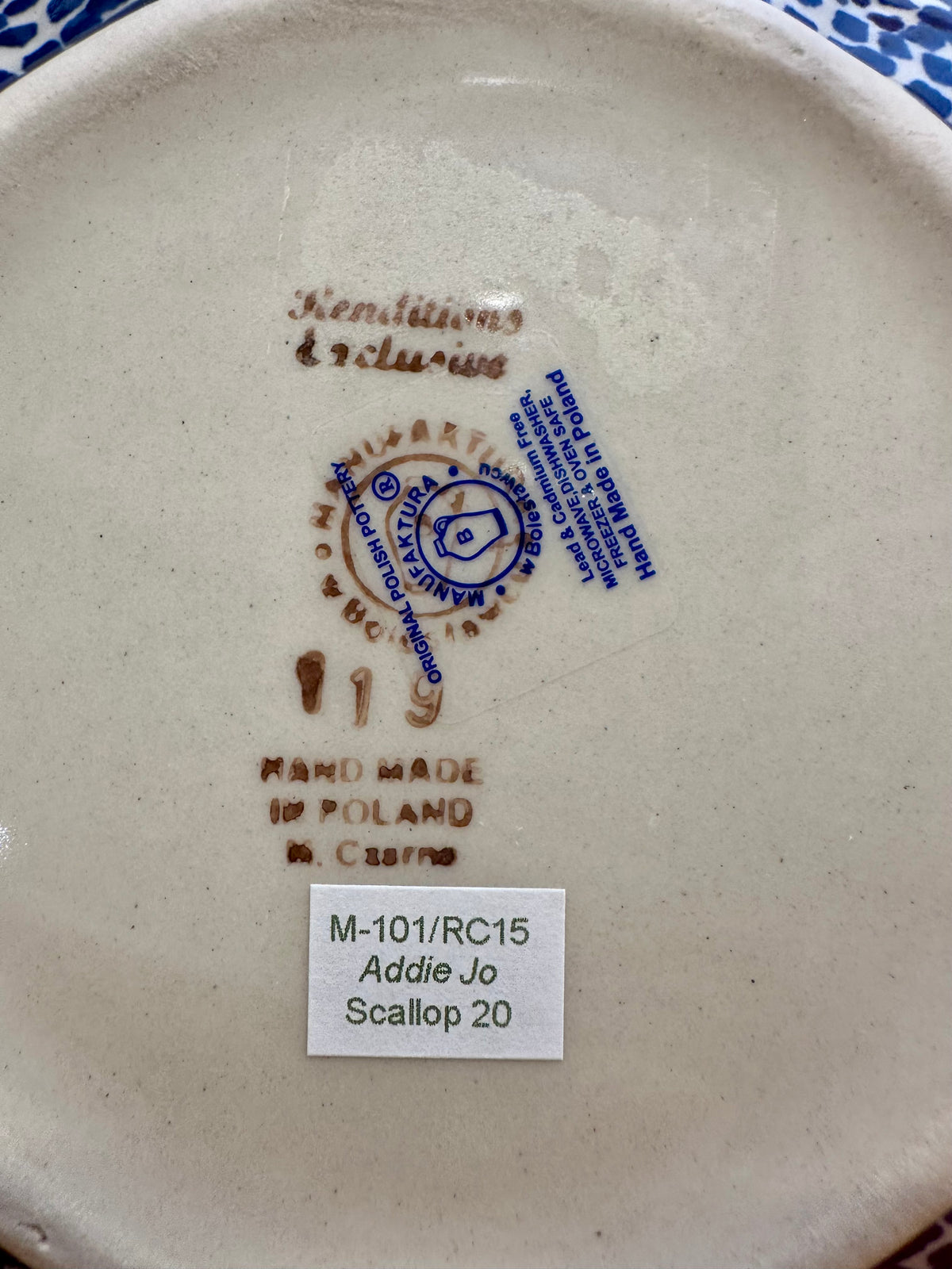 Manufaktura, Addie Jo, Scalloped Bowl 8"