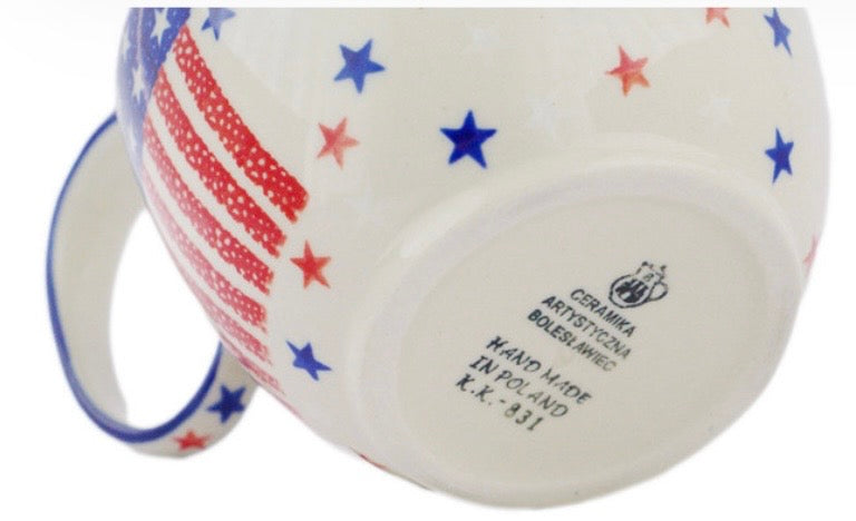 Ceramika Artystyczna, American Stars and Stripes, Loop Bowl/Mug