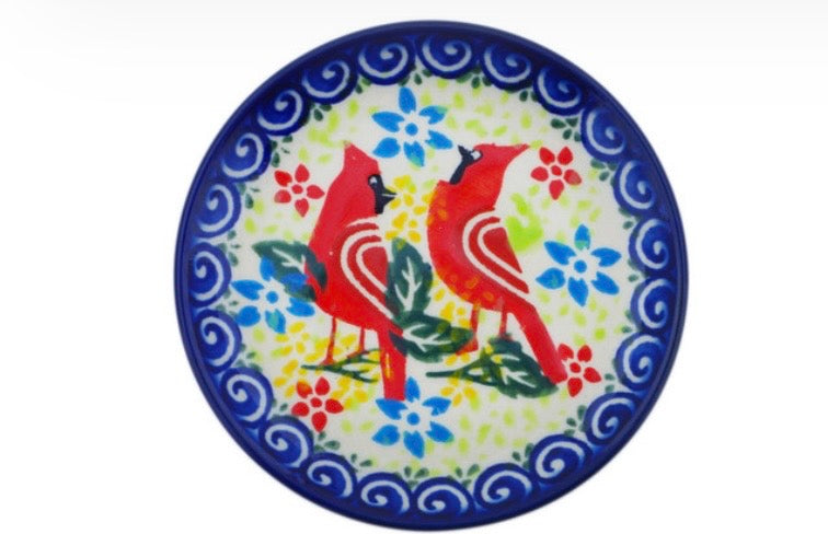 Bona, Unikat Lovely Red Birds, Coaster/Mini Plate