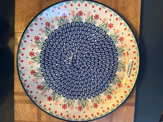 Ceramika Artystyczna Polish Pottery, Babcia's Garden, Dinner Plate