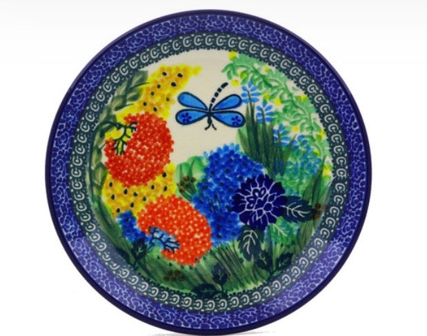 Ceramika Artystyczna, Unikat Garden Delight, Dessert/Luncheon Plate 8"