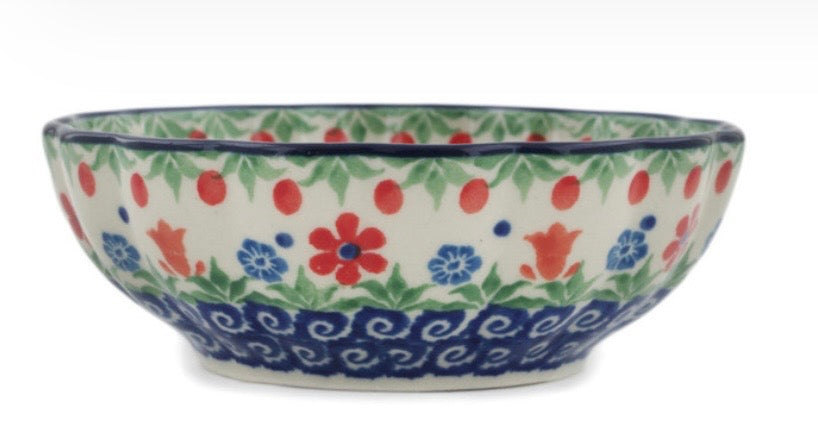 Ceramika Artystyczna, Babcia's Garden, Fluted Bowl