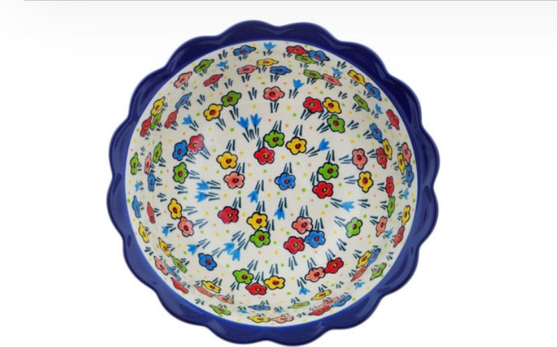 Ceramika Artystyczna, Fun Times, Scalloped Deep Bowl 8"