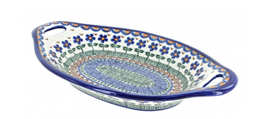 Vena Aztec, Flower Bread Tray with Handles
