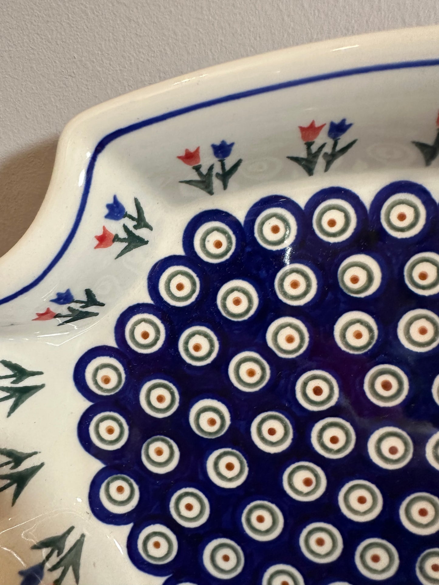 Zaklady, Tulip Pair Peacock, Platter