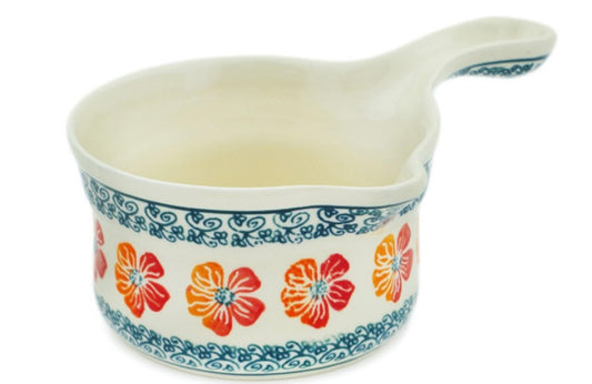 Zaklady Polish Pottery, Garden Glad, Gravy Boat
