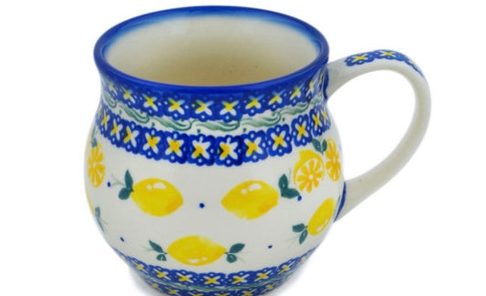Ceramika Bona, When Life Gives You Lemons, Medium Bubble Mug 12 oz.