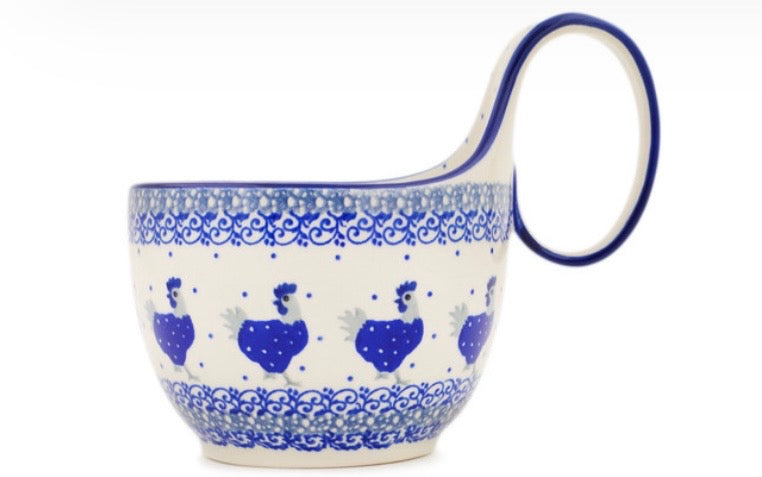Ceramika Artystyczna, Cobalt Hen, Loop Mug/Bowl