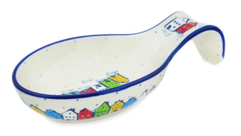 Ceramika Artystyczna, U4881 Village In Spectrum, Spoon Rest