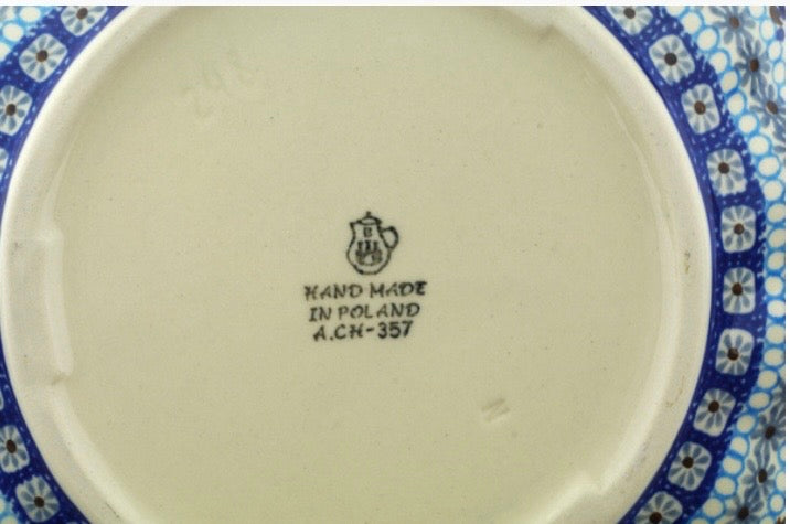 Ceramika Artystyczna, Blue Ice, Fluted Bowl 9"