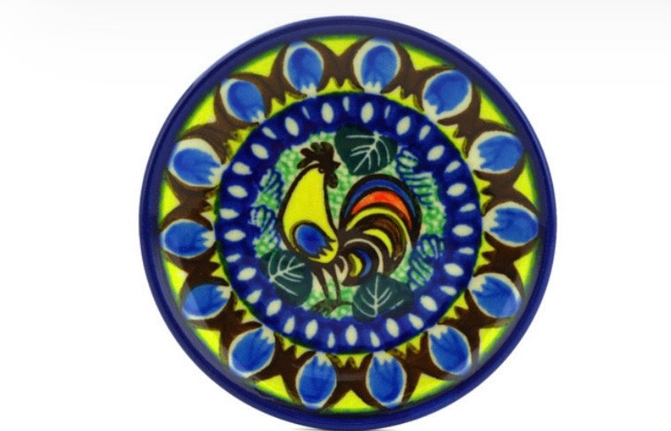 Ceramika Artystyczna, Summer Rooster, Coaster/Mini Plate