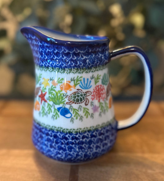 Kalich Polish Pottery, Art level, Sea Life, 1 Liter, Pitcher