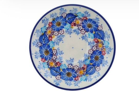 Ceramika Artystyczna, Unikat U4654, Flower Wreath, Saucer