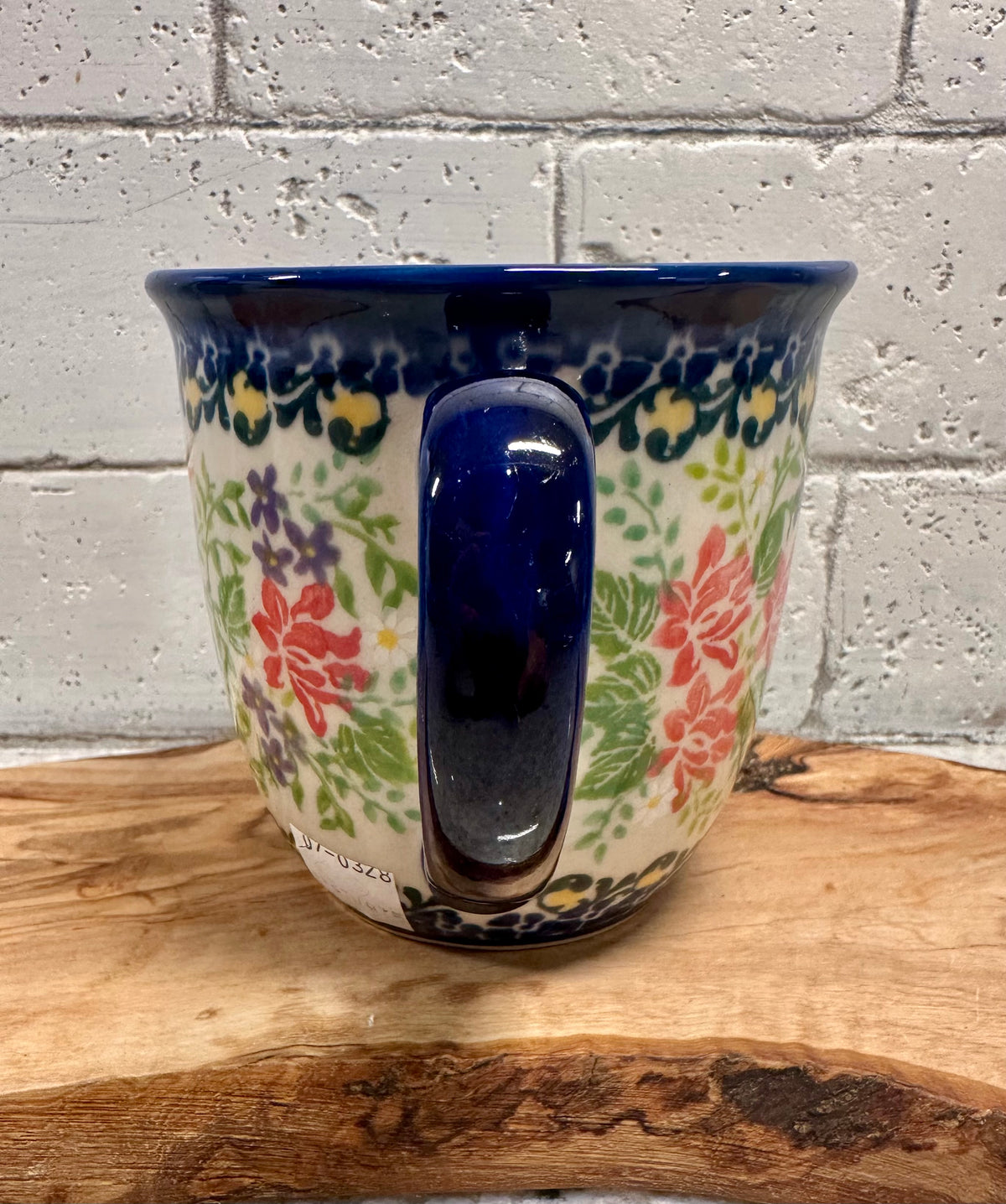Kalich, Pink, Purple, and White Flowers with Butterfly, Straight Mug 14 oz